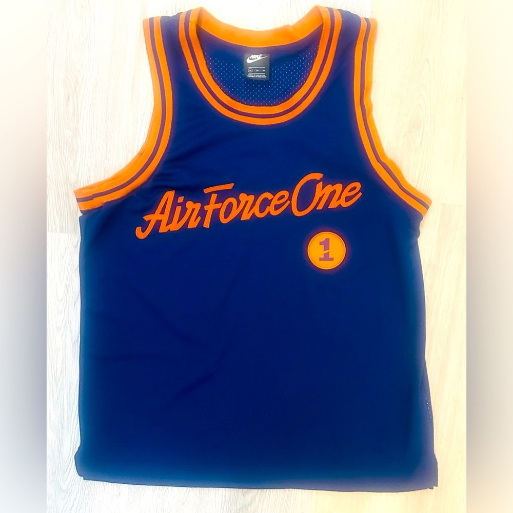 Men's XL Nike Basketball Jersey Air Force One Athleisure Sport Activewear Tank